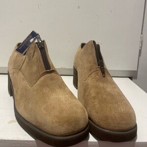 Hush Puppies Tan Suede Flats